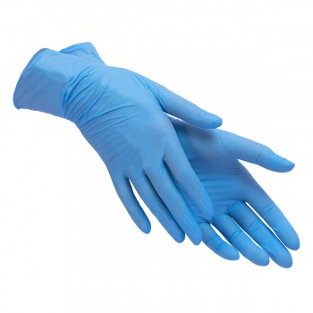 Перчатки нитриловые ABENA MaiMed Голубые 1 пара