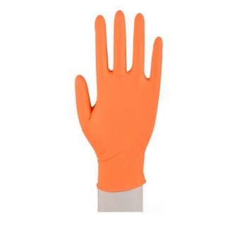 Перчатки нитриловые ABENA Оранжевые 1 пара