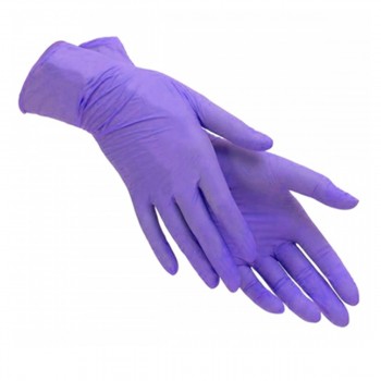 Перчатки нитриловые без пудры нестерильные ABENA Nitrylex Classic Фиолетовый 100 шт L