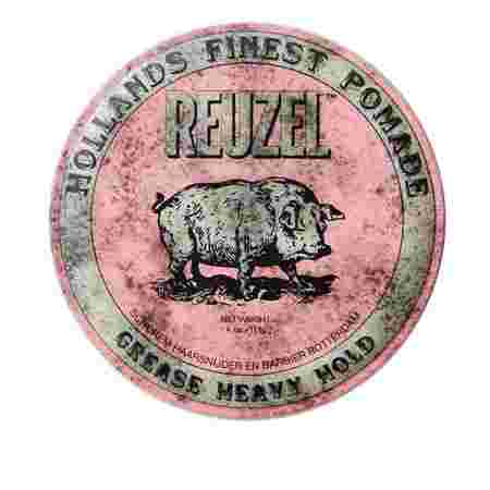 Бриолин на восковой основе Reuzel Grease Heavy Hold (Pink) 113 г