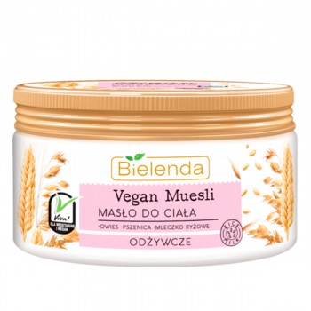 Масло BIELENDA Vegan Muesli для тела питательное пшеница овес рисовое молоко 250 мл 