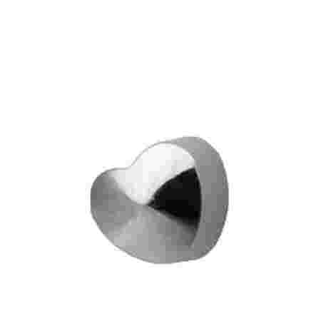 Серьги Caflon Studex средний размер Сердце R502W серебро 