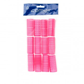 Бигуди-липучки Comair Velcro plus розовые 25 мм 12 шт