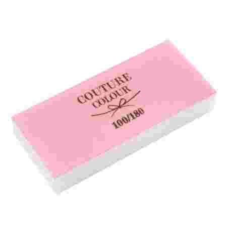 Баф-брусок COUTURE бело-розовый 100/180 