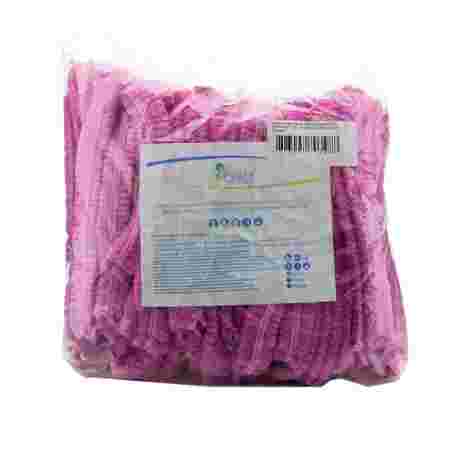 Шапочка Polix двойная резинка 100 шт (Розовый)