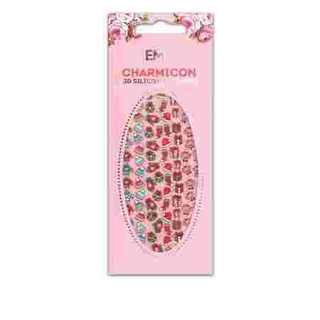 Наклейки для ногтей E.Mi Charmicon 3D Silicone Stickers (Merry Christmas №70)