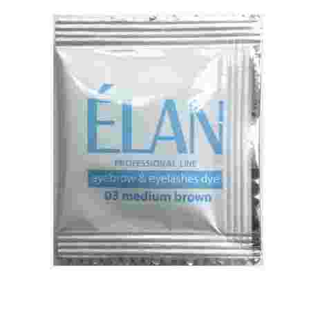 Краска для бровей + окислитель + масло Elan 3*5 г (Светло-коричневый)