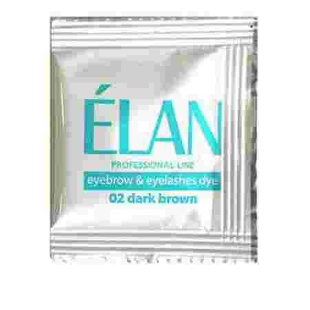 Краска для бровей + окислитель Elan 2*5 г (Темно-коричневый)
