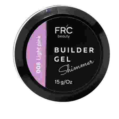 Гель для наращивания Builder GEL 1фазный с шиммером FRC 15 г (008 Light pink)