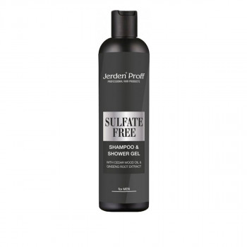 Шампунь-гель для душа мужской безсульфатный Jerden Proff Sulfate free Shampoo & Shower 300 мл