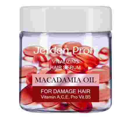 Сыворотка регенерирующая для поврежденных волос Jerden Proff Macadamia Oil в капсулах 50 шт