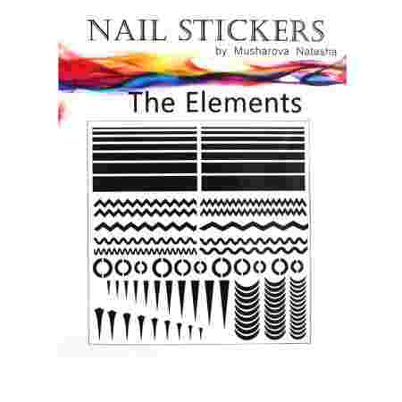 Трафареты-наклейки JVR Colours для nail art (040 элементы)