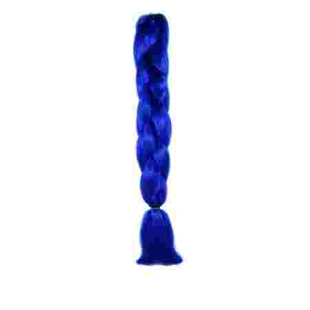 Канекалон однотонный KANEKALON 60 см 100 г (синий неон (А29))