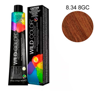 Краска-крем перманентная KayPro WildColor для волос 180 мл (8-34 8GC)