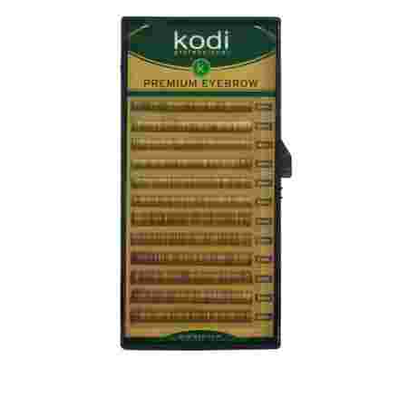Брови KODI Straight Curl Натурально-коричневые 12 рядов (0,10 4-5 мм)