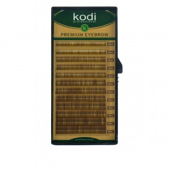 Брови KODI Straight Curl Натурально-коричневые 12 рядов (0,10 4-8 мм)