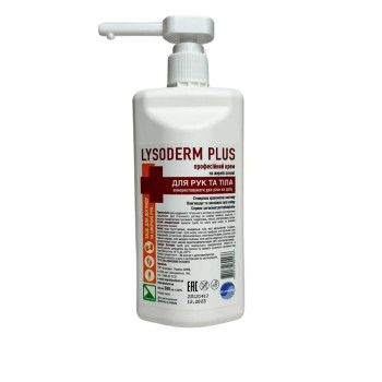 Крем косметический для кожи рук и тела Lysoform Lysoderm plus 500 мл