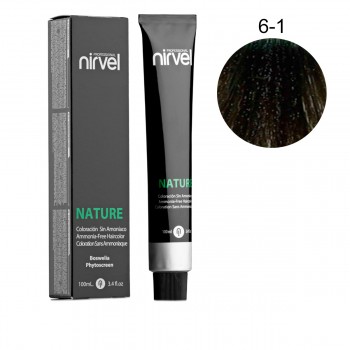 Краска для волос без аммиака Nirvel Nature 6-1 100 мл