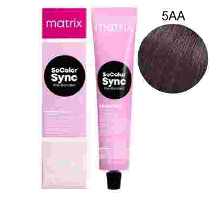 Краска для волос без аммиака Matrix Color SYNC 5AA 90 г