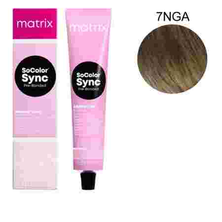 Краска для волос без аммиака Matrix Color SYNC 90 г (7NGA)