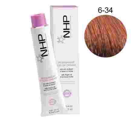 Краска для волос без аммиака с аргановым маслом Maxima NHP 6-34 100 мл