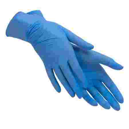 Перчатки латексные без пудры нестерильные Защитные+ Medicare синие Imtop 50 шт M