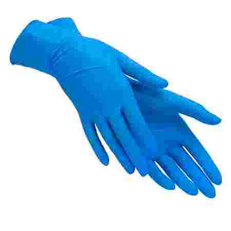 Перчатки нитриловые без пудры нестерильные крепкие Medicare Maxsilin синие 100 шт L