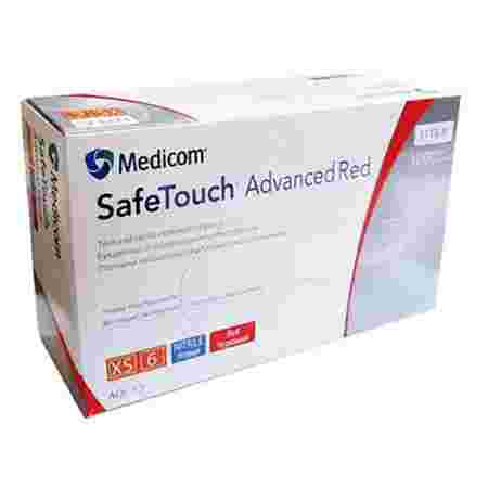 Перчатки нитрил без пудры нестерильные Medicom SafeTouch Advanced Red 100 шт р XS