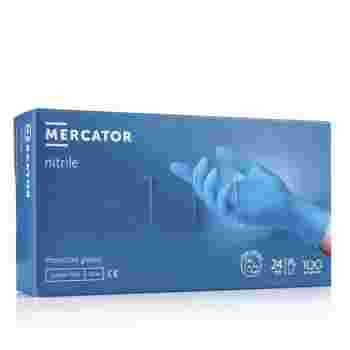Перчатки нитрил Mercator Nitrile Blue 100 шт (S)