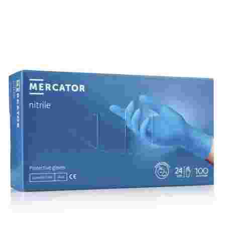Перчатки нитрил Mercator Nitrile Blue 100 шт (S)