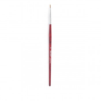 Кисть для росписи Mileo Professional тонкая красная ручка (№2)