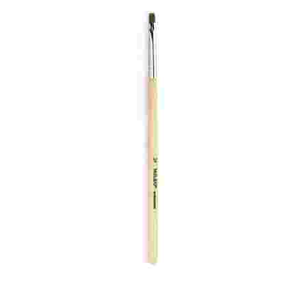 Кисть для геля Mileo Professional прямая деревянная ручка (№2)