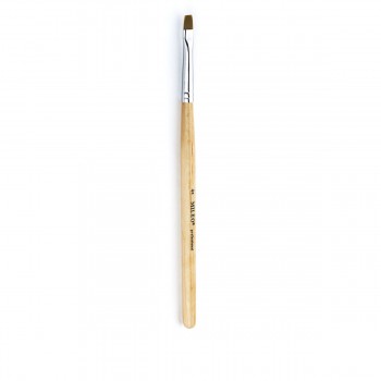 Кисть для геля Mileo Professional прямая деревянная ручка (№4)