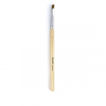 Кисть для геля Mileo Professional скошенная деревянная ручка (№6)