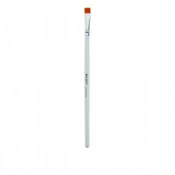 Кисть для бровей прямая Mileo Professional белая ручка 