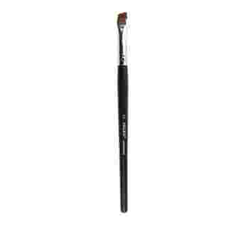 Кисть для бровей скошенная Mileo коричневая черная ручка Professional (№14)
