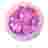 Матовый декор NailApex 218 шестигранник фиолетовый