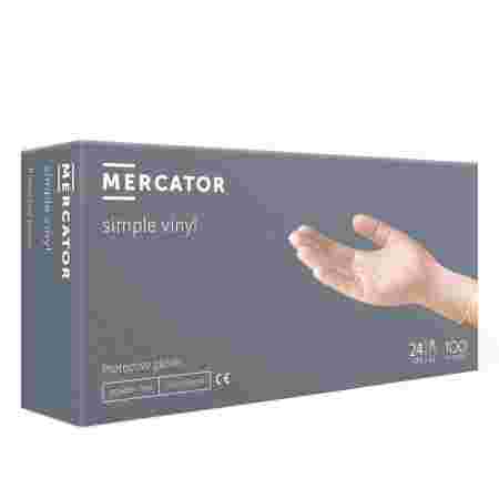Перчатки виниловые неопудренные Mercator 100 шт (М)