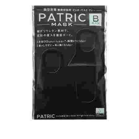 Маска защитная многоразовая черная  PITTA "Patric" 3 шт 