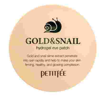 Патчи гидрогелевые для глаз PETITFEE Gold & Snail Hydrogel Eye Patch 