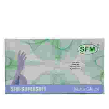 Перчатки нитрил супермягкие SFM (S)