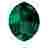 Стразы SWAROVSKI овал многогранник 1 шт Emerald