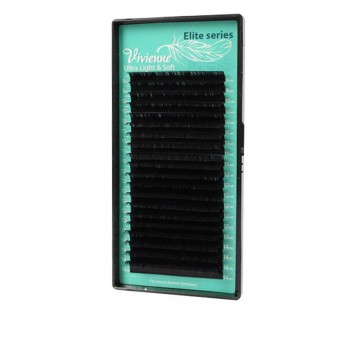 Ресницы в коробке Vivienne ELITE Черный шоколад 20 линий (0,15*D 12 мм)