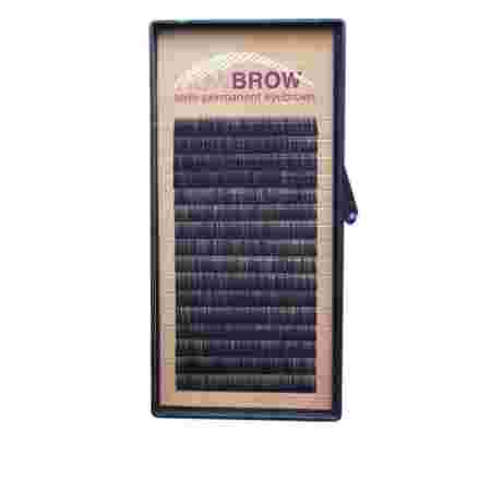Волоски для бровей искусственные Vivienne Wowbrow 16 линий (0,07*6, прямые) Черные