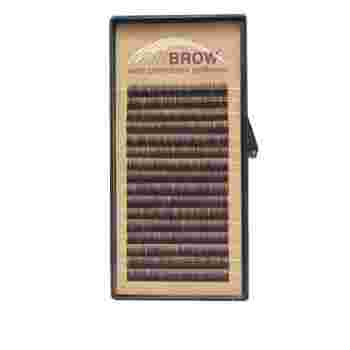 Волоски для бровей искусственные Vivienne Wowbrow 16 линий (0,07*6, прямые) Темно-коричневые