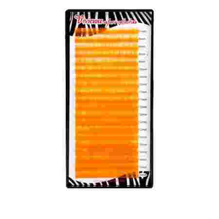 Ресницы в коробке Vivienne SAFARI Цветные 20 линий (0,15*C (7-16) оранжевый