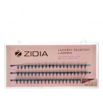 Ресницы ZIDIA Cluster 3 ленты 10D (01*C (8.9.10))
