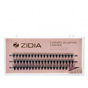 Ресницы ZIDIA Cluster 3 ленты 20D (01*C (8.10.12))