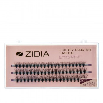 Ресницы ZIDIA Cluster 3 ленты 20D (01*C (8.9.10))