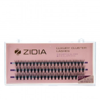 Ресницы ZIDIA Cluster 3 ленты 20D (01*C (9.10.11))